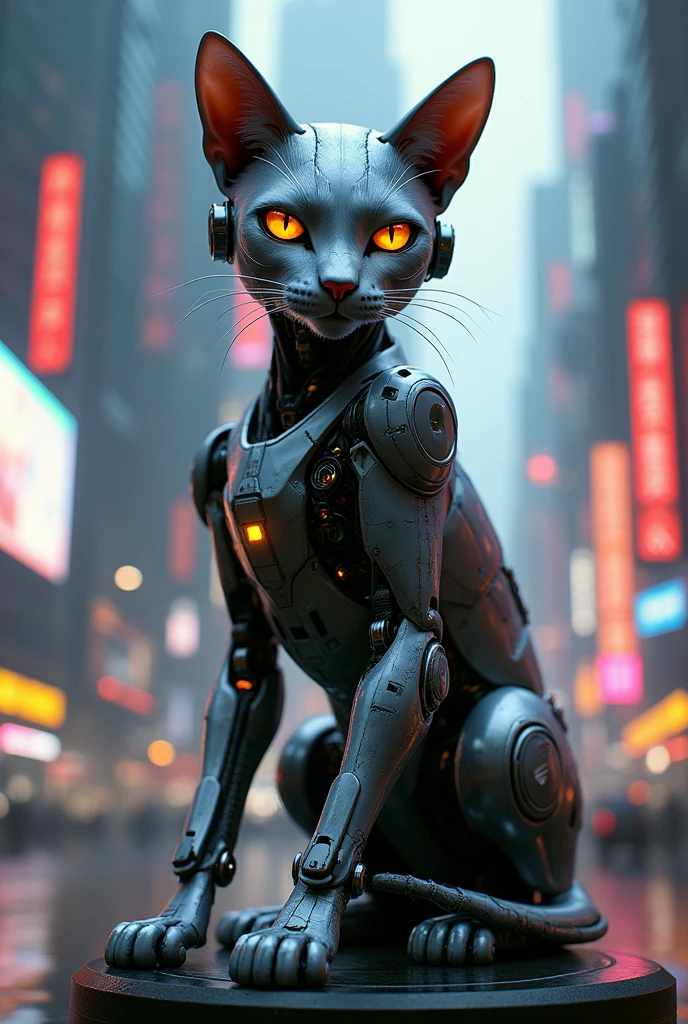 Gato robo cyberpunk 2077