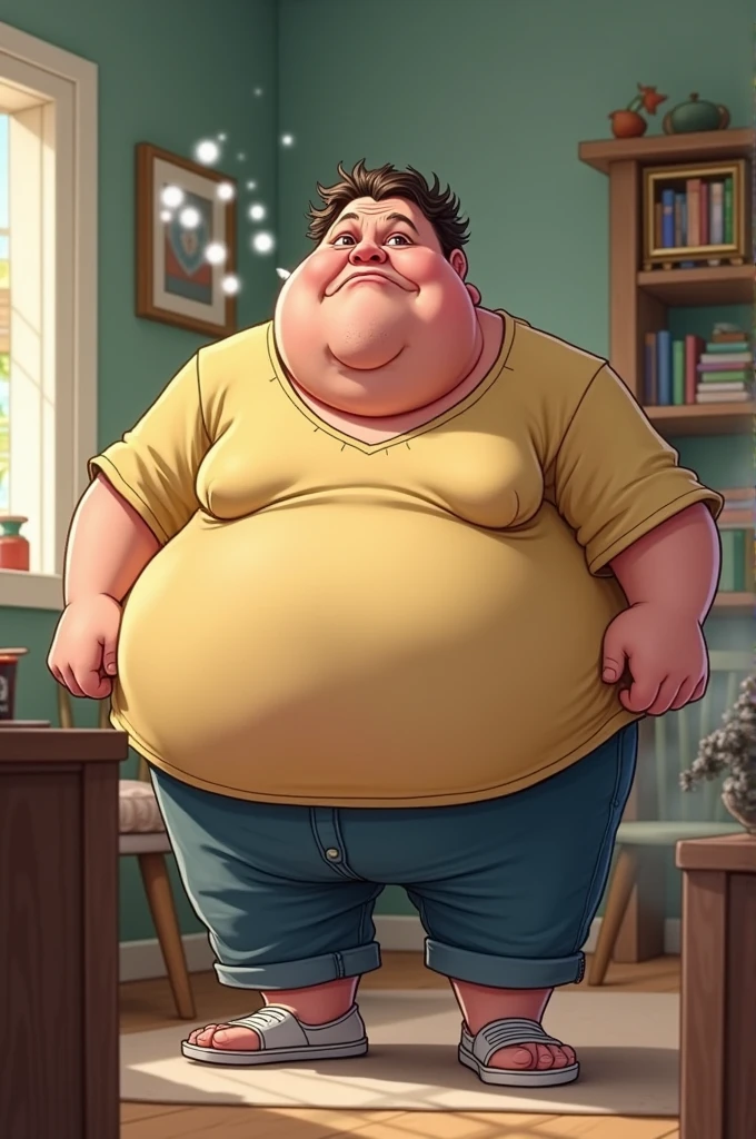 Fat person farting