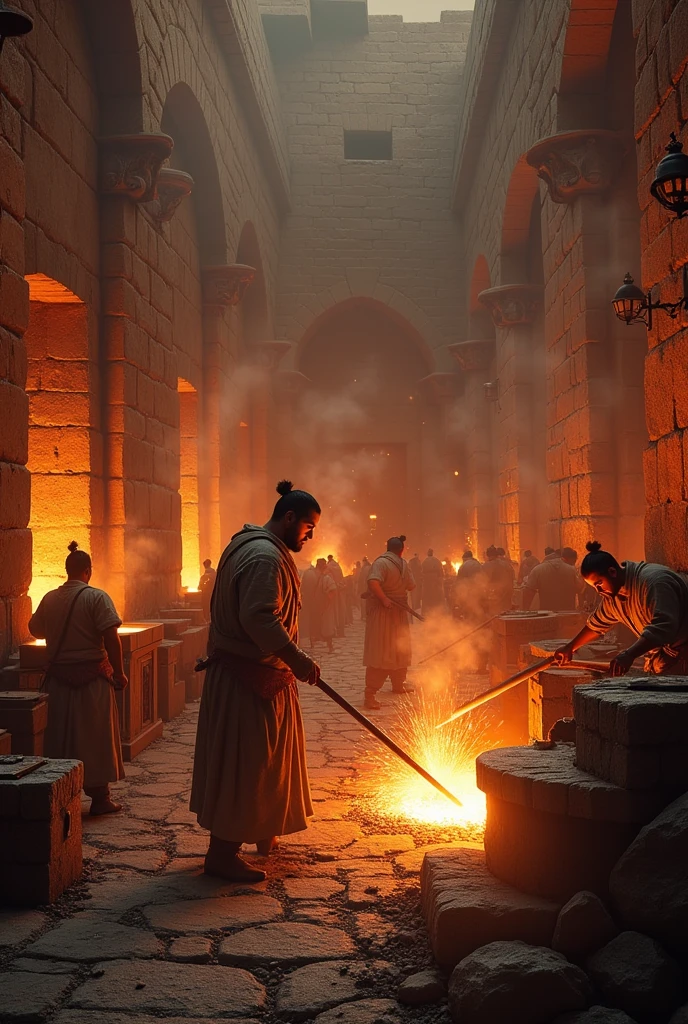 *1200 a.c.: **use of iron (Hittites)* - Mastery of iron smelting, which led to the creation of stronger and more efficient tools and weapons.*1200 a.c.: **use of iron (Hittites)* - Mastery of iron smelting, which led to the creation of stronger and more efficient tools and weapons.