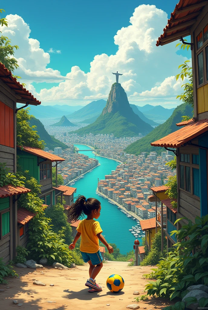 Image with Christ the Redeemer, favelas, blue movie river, Neymar, Brazil&#39;s flag, girl, playa, soccer ball