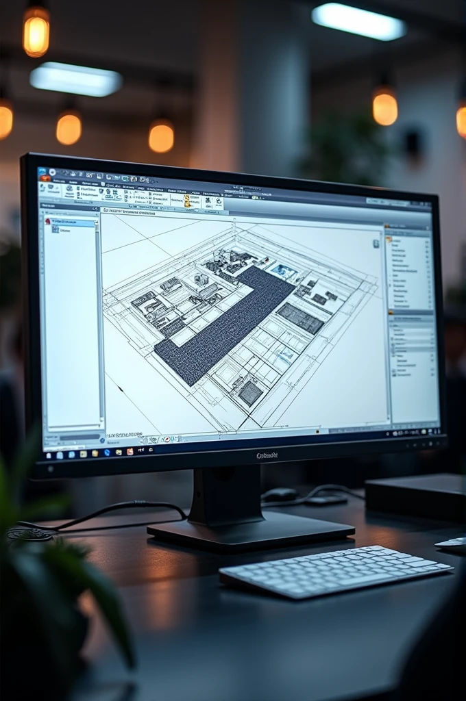 Autocad screen with the drawing area selected, tutorial type