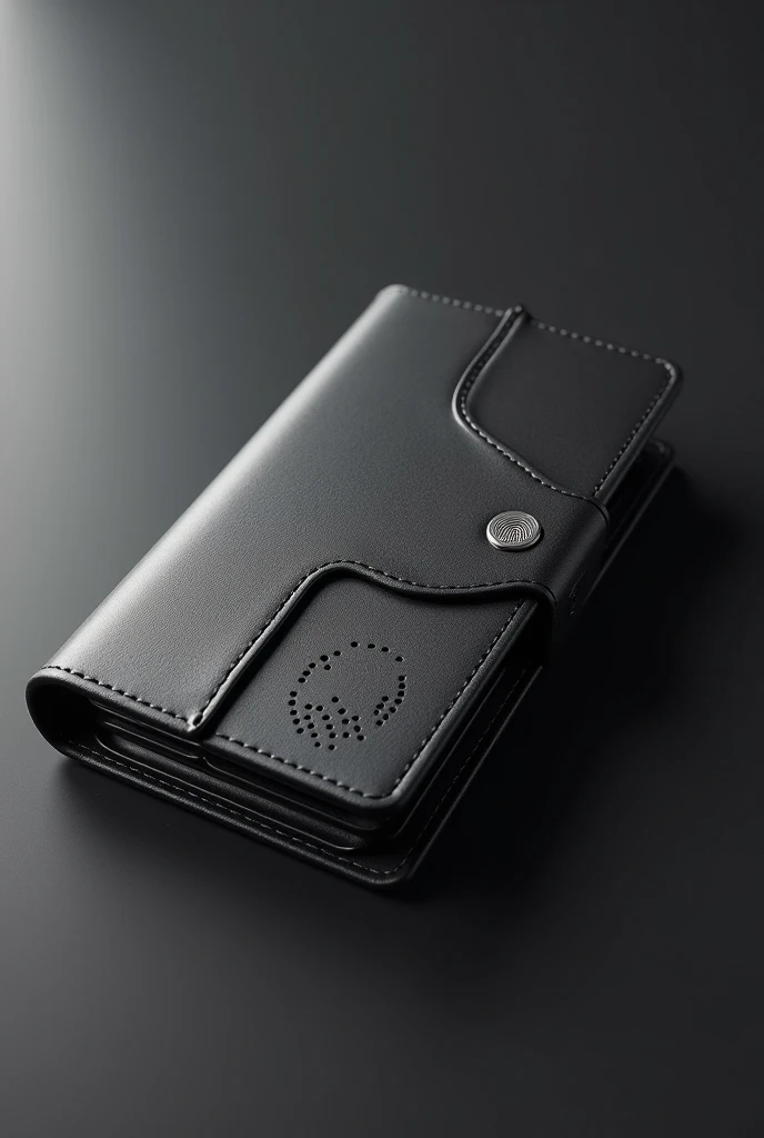 Smart wallet that has a fingerprint and audio slots and has an AI that calculates the money and if someone steals it, it is integrated into the wallet