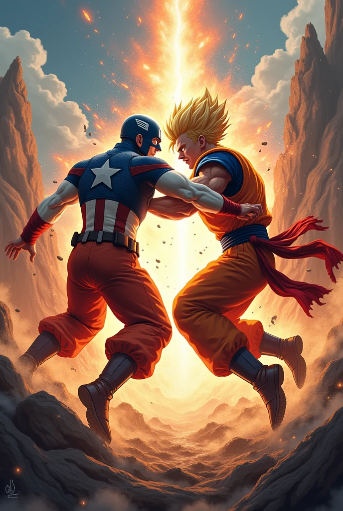Goku vs Captain America