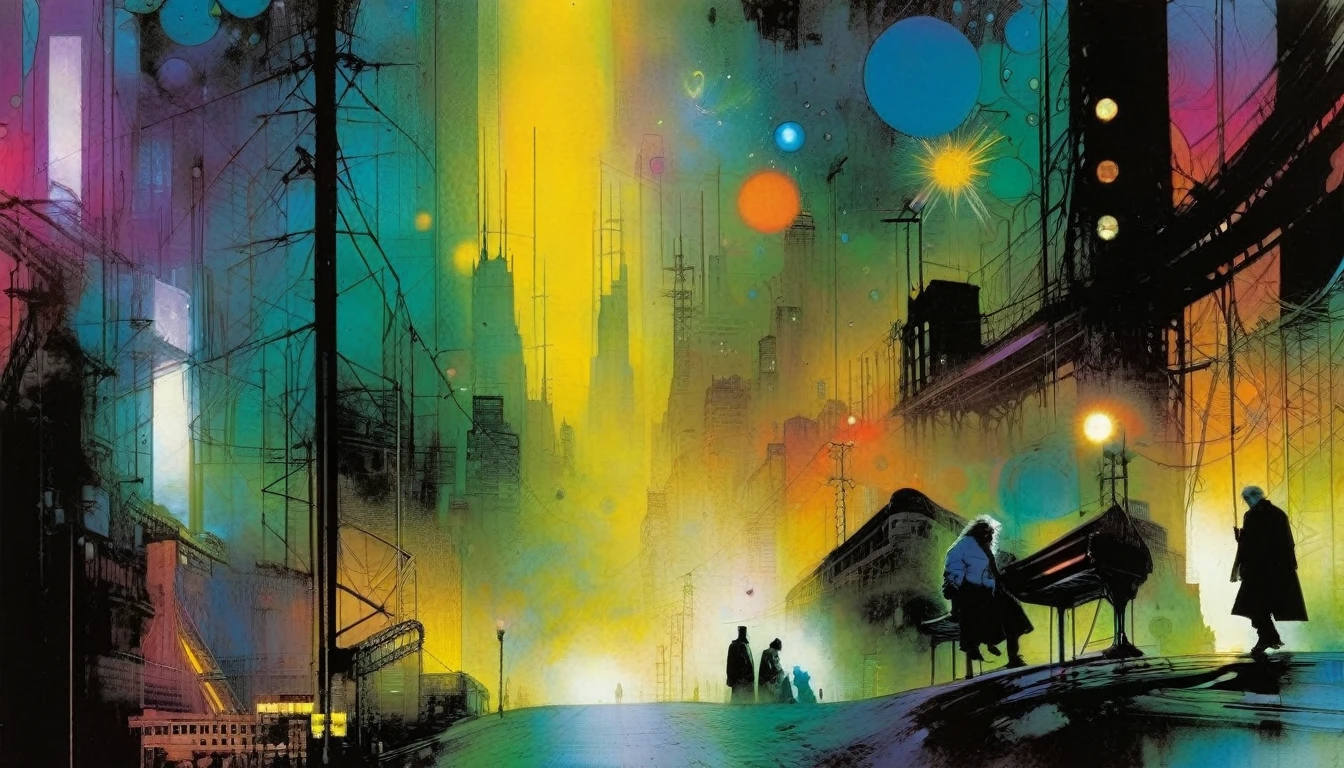 life, art inspired by Bill Sienkiewicz and Dave McKean
