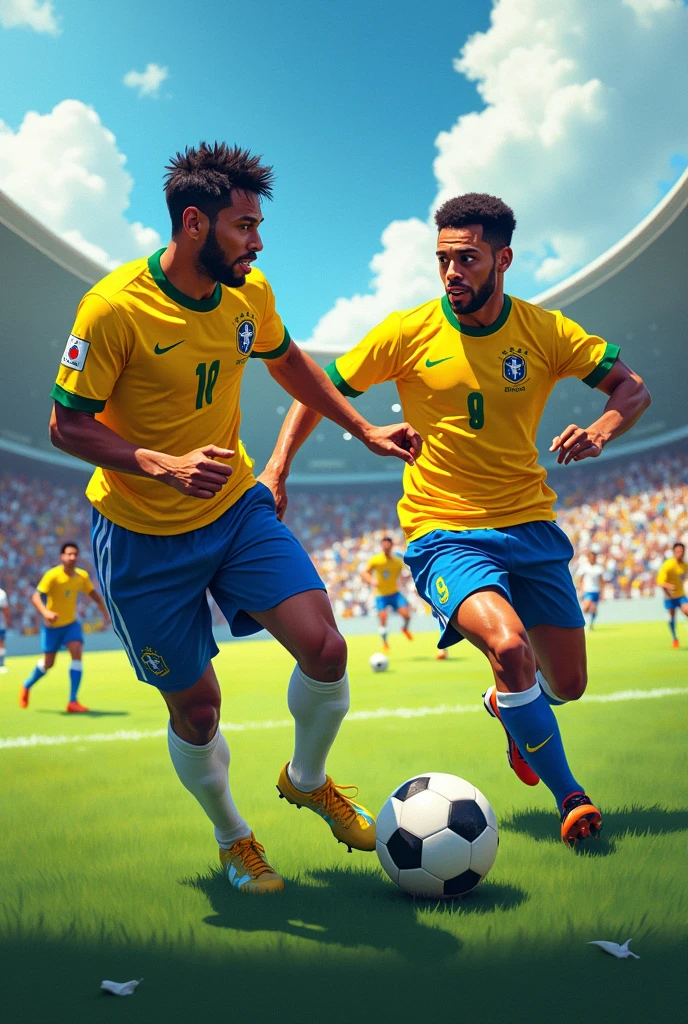 Neymar with Pele