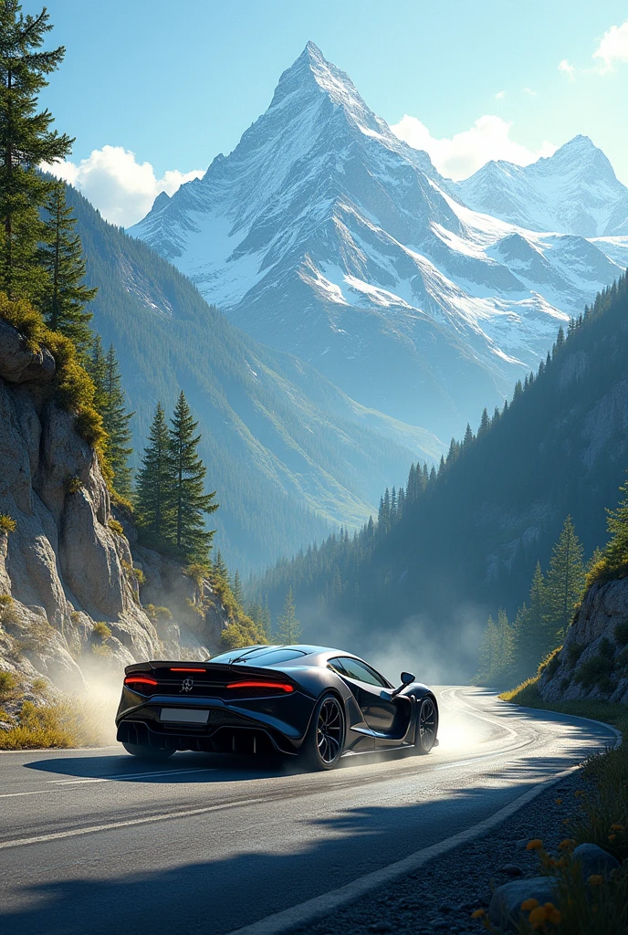 Car on mountain 

