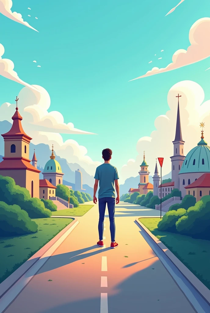 make an intro image for a tour guide app, as if it were a GPS to help people locate themselves or go to other places, and make it not look like an animation 

