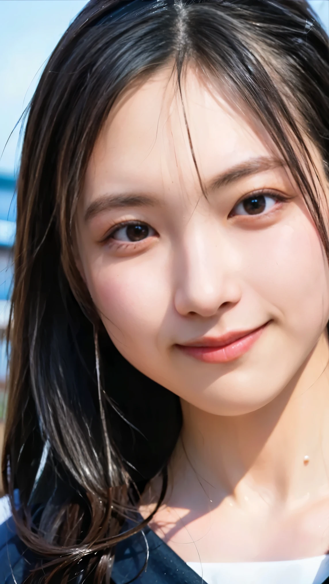 Everything modern:1.66, Cute Japanese Women Photos, smile:1.78, 20-year-old, Oil for straight, one-length hair＆Hair balm:1.55, (photo Realistic:1.4), (hyper Realistic:1.4), (Realistic:1.3), (Smoother lighting:1.05), (Improving the quality of cinema lighting:0.9), 32K, 1 person,20-year-oldの, Realistic lighting, Backlight, The light shines on your face, Ray Tracing, (Bright light:1.2), (Improvement of quality:1.4), (Highest quality Realistic textured skin:1.4), fine grain, Detailed face,(smile:0), (Emphasis on face close-up:1.3), (Enhances the beauty of skin texture:1.1),((Extremely precise and accurate anatomy:1.0)), (Enhances the beauty of skin texture:1.1), Clean and glowing skin, mesh, thin:1.2, (Realistic:1.3), Realisticなライティング, (Smoother lighting:1.05), 32K, One Japanese woman, fine grain, Detailed face, (Film Grain:1.1),(Accentuates body lines:1.1), High resolution, Natural look, Kind eyes, Improves hair quality, Delicate light and shadow, Transparent muscles, Graceful pose, Beautiful Eyes, Sharp details, Soft light reflection, Beautiful contours, Delicate skin tone, Fine hair texture,Cute Japanese Women Photos,