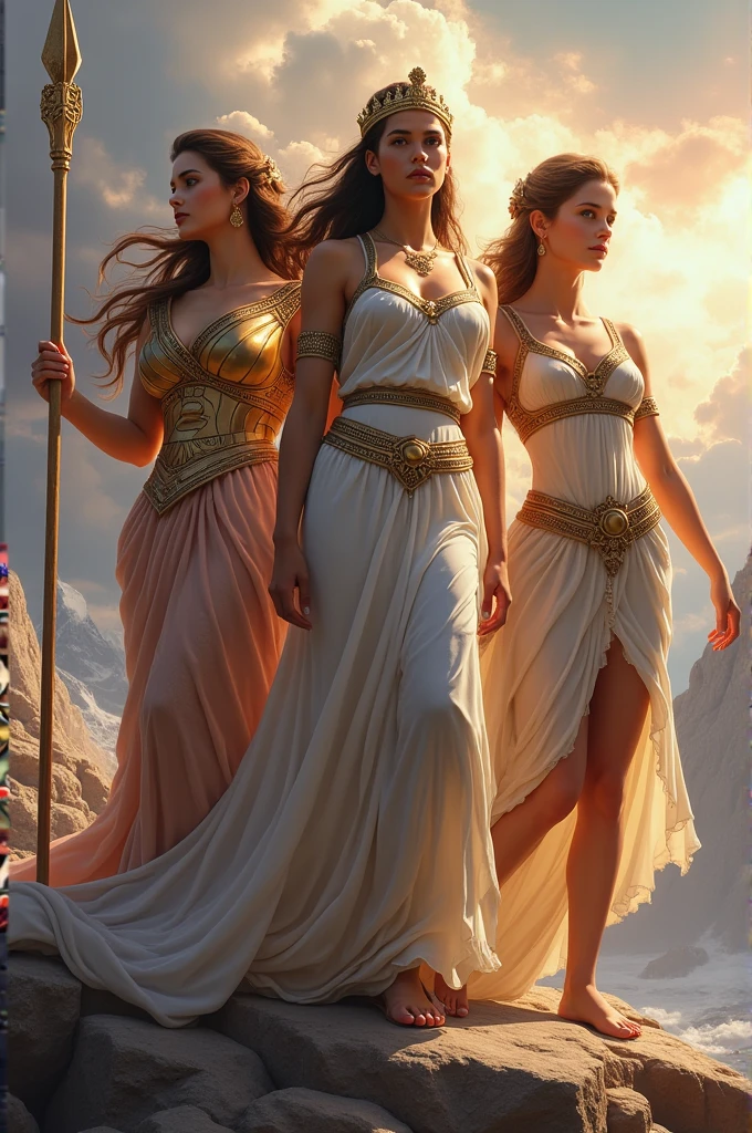 Some of the best known goddesses are Hera, Athena and Aphrodite