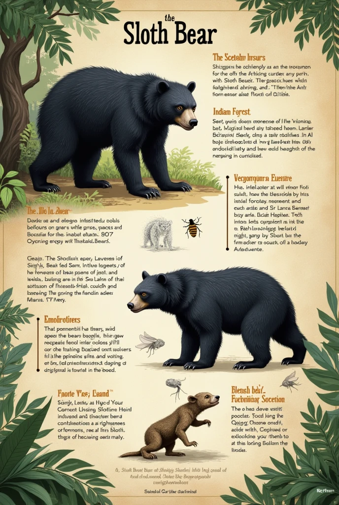 Sloth bear fact sheet
