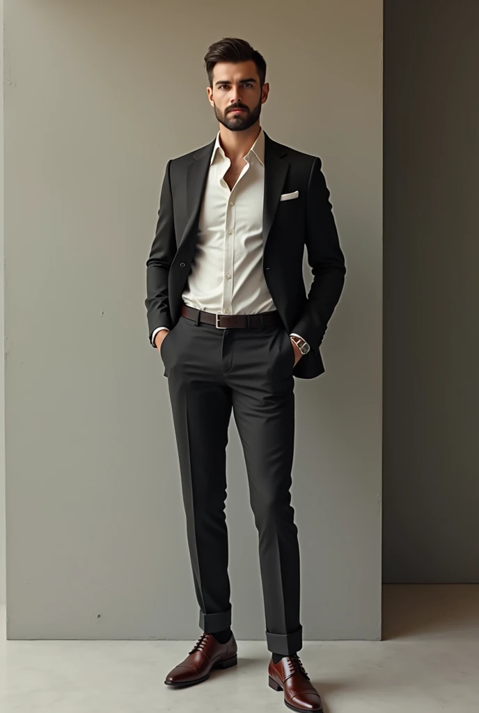 Slim fit man with goatee