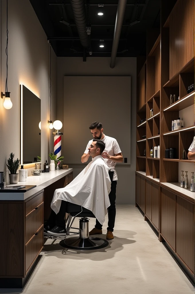 Minimalist barbershop 