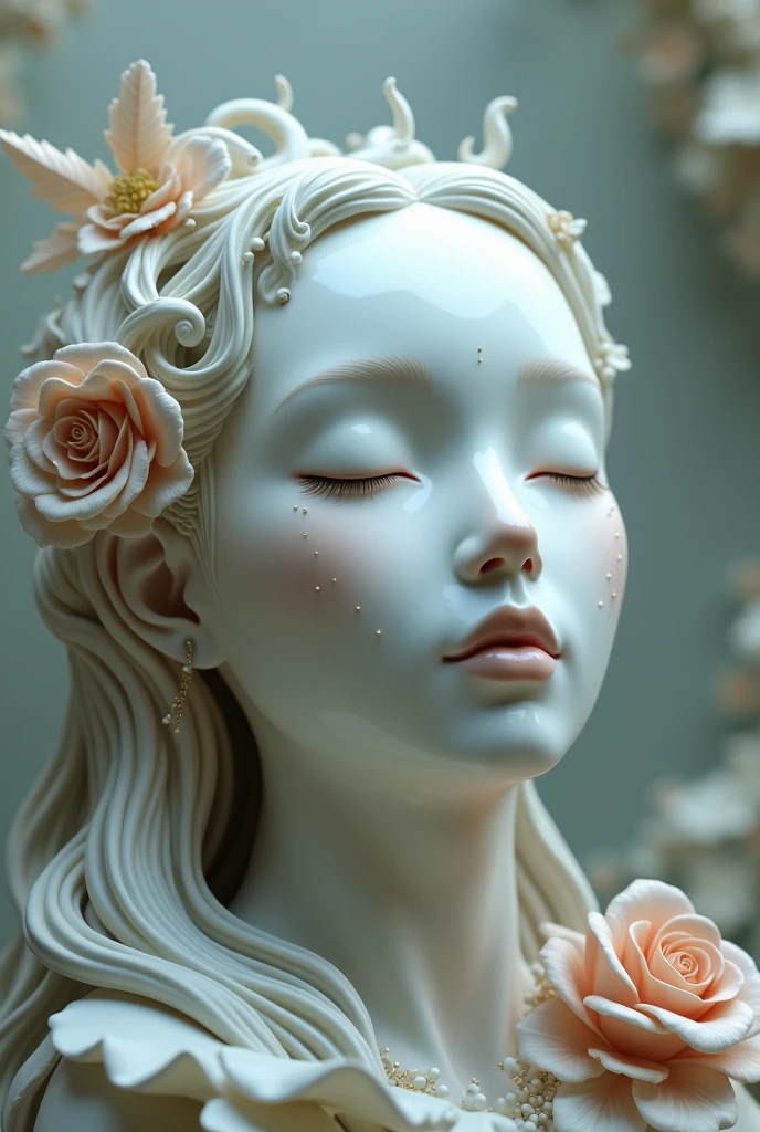 Ceramic mask representing dreams