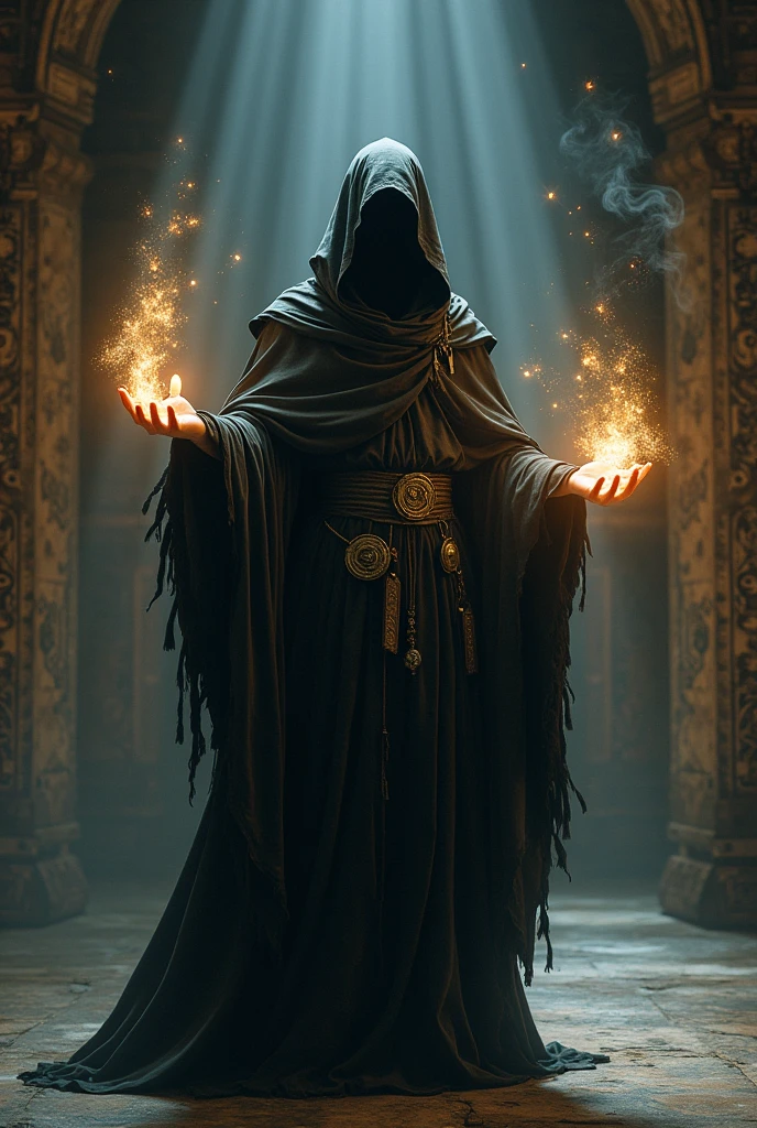 A person doing magic