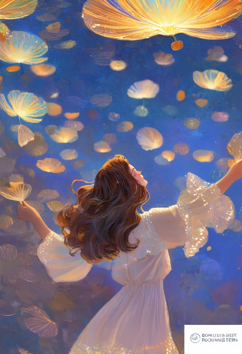 Digital illustration Art, , brown illustrated hair, Background branco, vivid Ferdinand du Puigaudeau, victor nizovtsev, tons vintage, twinkling, luminescent, Reflections, best number, 8k, High definition, high resolution. Double exposure, illustration, Beautiful Digital illustration. ((Character Sheet, positions, boku, 正面, coasts, jumpping, sprinting, going, open arms))