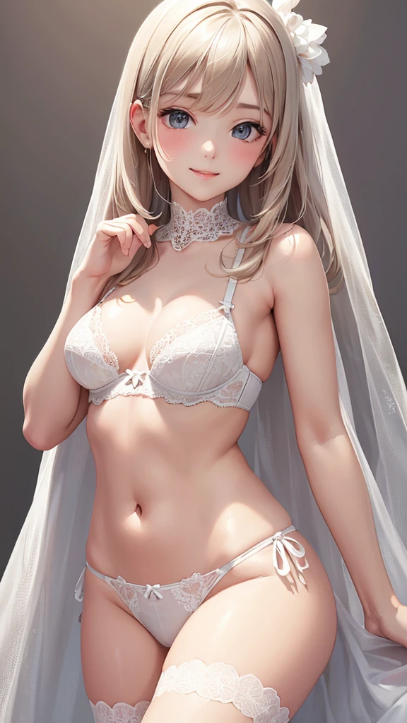 Best Quality,High resolution,8k,(plain white background, no patterns, no textures, just a plain white background:1.3),Masterpiece:1.2),beautiful girl,Big Breasts,(Shiny khaki hair:1.3),messy hair,Beautiful khaki eyes,A set of lingerie featuring intricate lace detailing(pink color). The bra has delicate lace trim along the edges with a floral or geometric pattern, and adjustable straps with small, refined accents. The panties are designed with matching lace, featuring a soft, breathable fabric with a touch of elegance. The color scheme is sophisticated, such as soft pastels or classic black with subtle touches of gold or silver,Gentle look,A refreshing look,smile,Best quality,Best Quality,Aesthetic and aesthetic:1.2,Best details((Super detailed))(High-definition CG illustrations),Slender body,smile,blush,cute,Scrounge,Looking up,Being spoiled,(indian style)