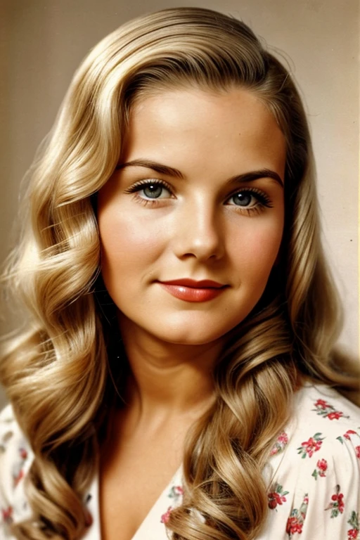 Medium view, of young aged, 16 year old, mom, gilf, milf, face portrait, german features, chubby, long hair, blond hair, 1940s hair style, 1940s clothing, in berlin 1936,