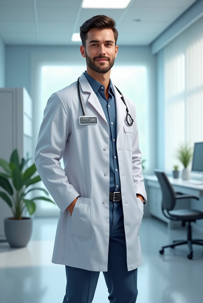 Handsome brown Male Doctor