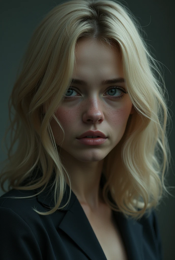 blondes 20 ans regard triste
