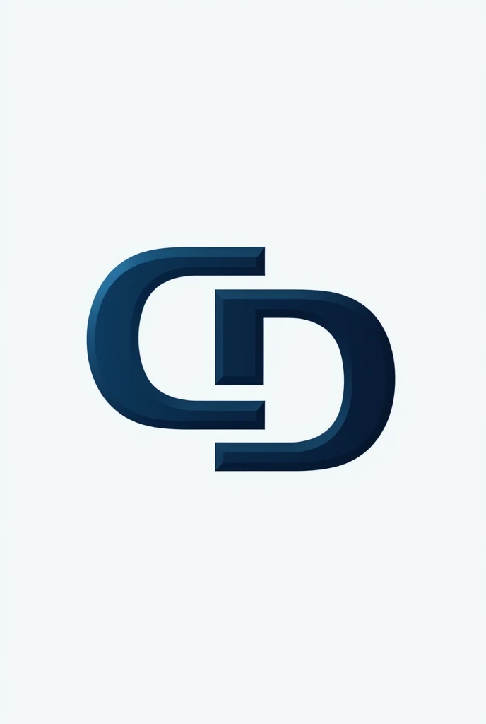 Logo with the letters C and D in navy blue and white with reference to filming and photography work with a DRONE
