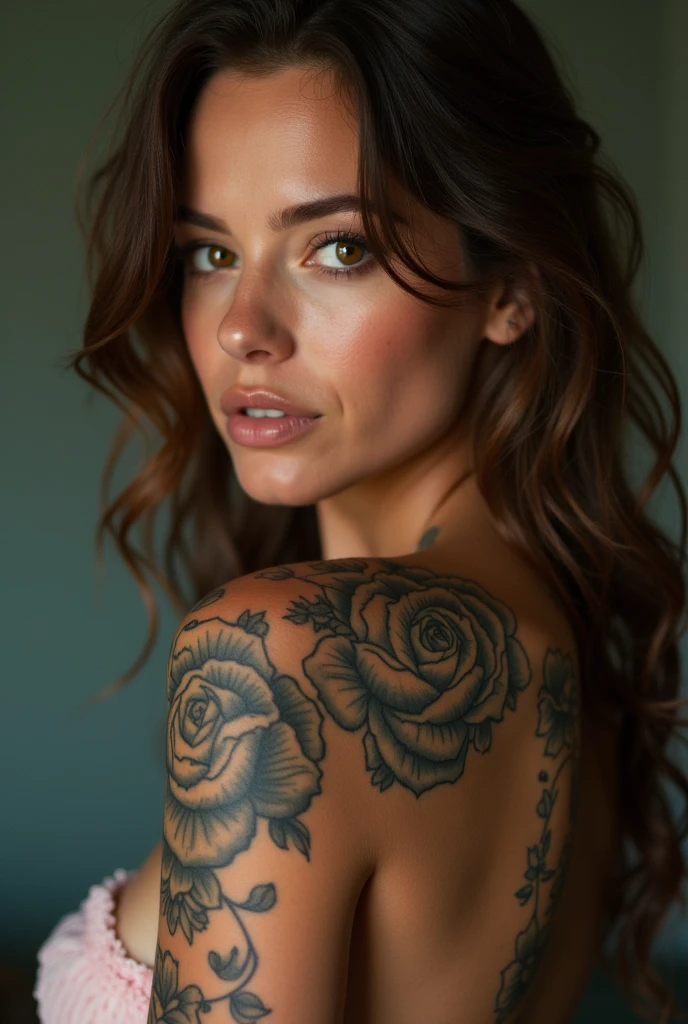 femme rousse sexy avec tattoo