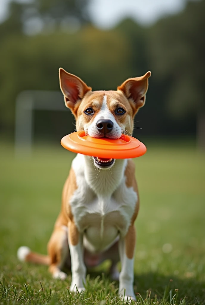 a dog that is standing in the grass with a frisbee, closeup of face melting in agony, template, lowshot, doge meme, p, , sports photo, squaresoft