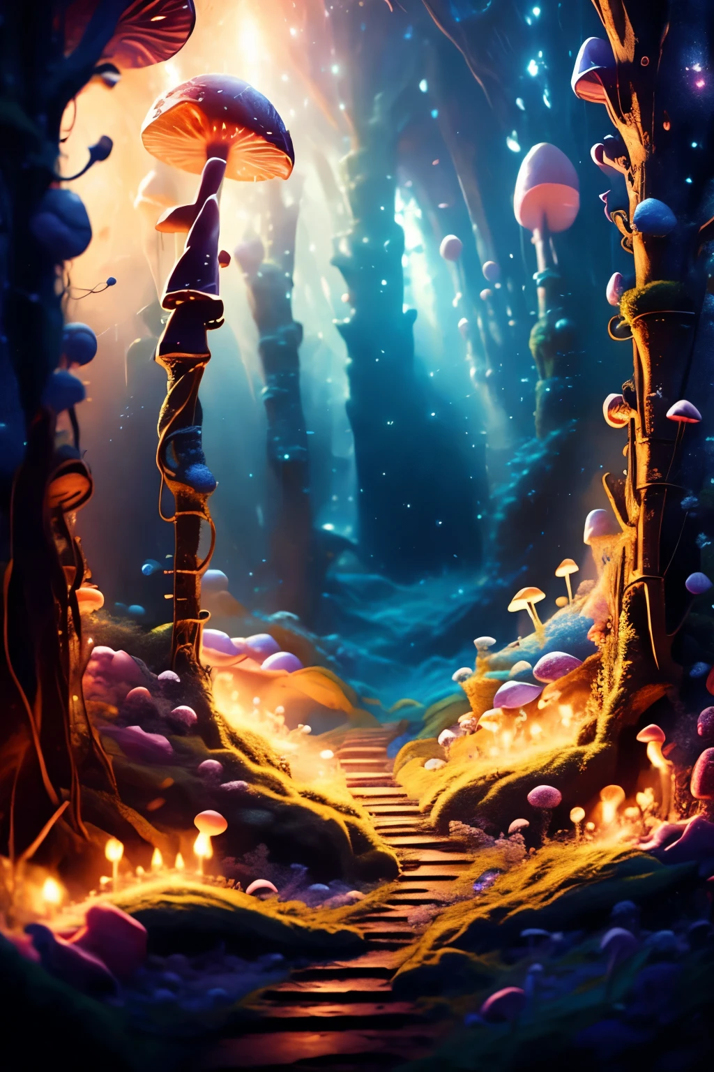 A magical forest, masterpiece, 16k