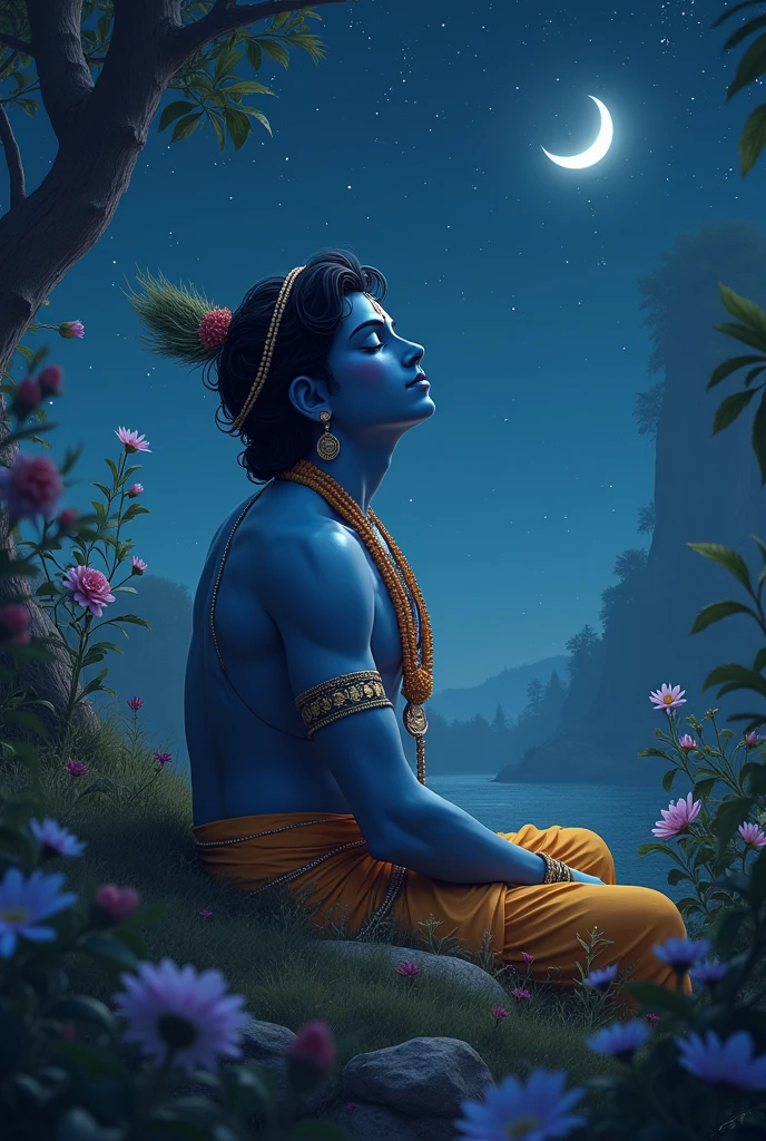 Night krishna waking