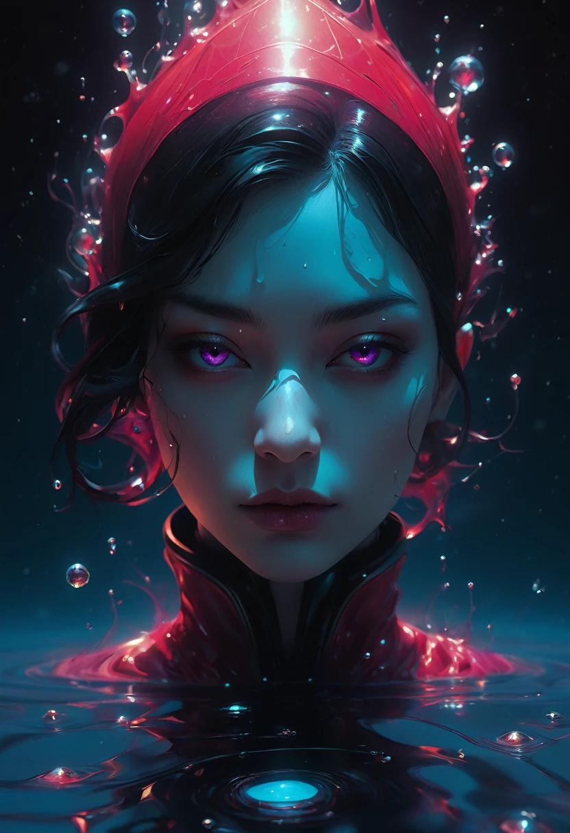 Vampire . water ink, ink water, ink, cosmic space background, alberto seveso texture, loose painting style, intricate detail, cinematic lighting, octane render, 8k render, volumetric lighting, cosmos, deep outer space, professional ominous concept art, by artgerm and greg rutkowski, an intricate, elegant, highly detailed digital painting, concept art, smooth, sharp focus, illustration, in the style of simon stalenhag, wayne barlowe, and igor kieryluka