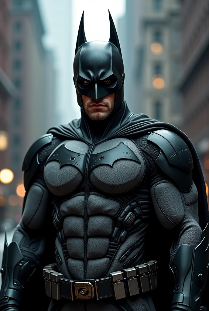 Batman live action,Technical armour suit,leather stitched cowl