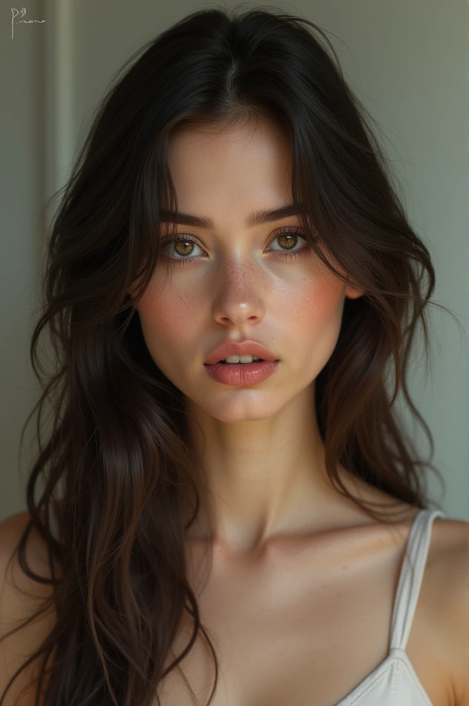 A brunette woman