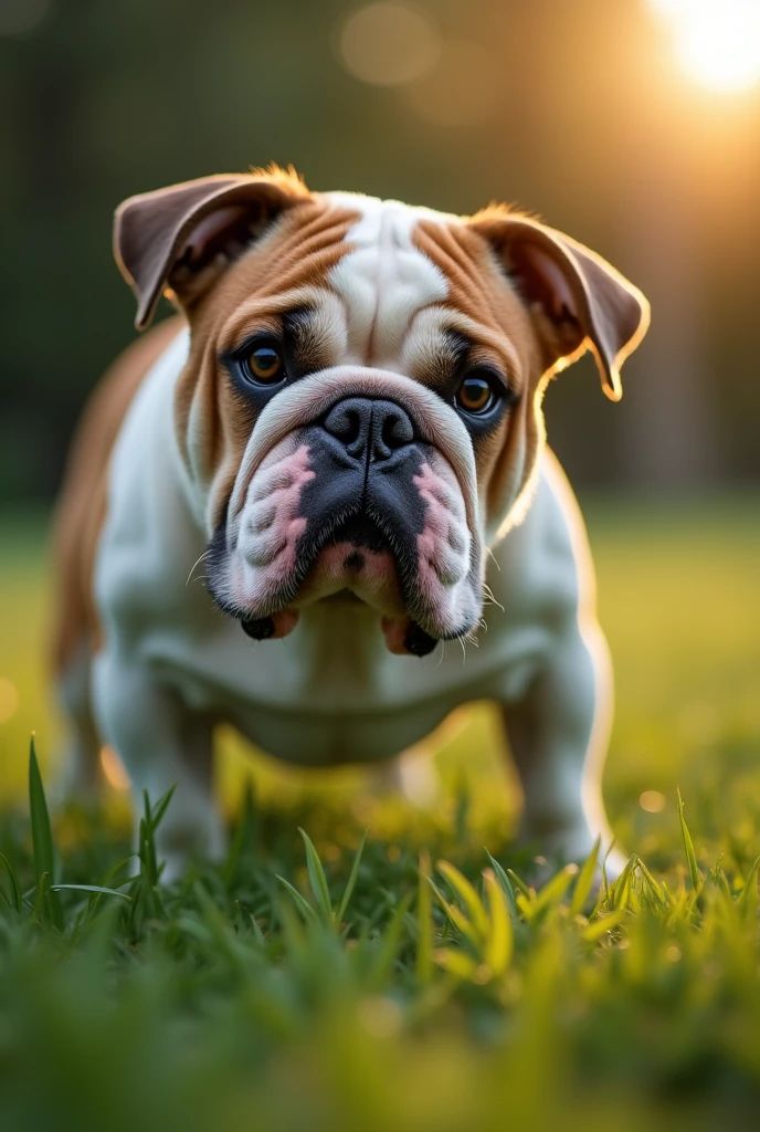 a bulldog that is standing in the grass with a subwoofer, closeup of face melting in agony, template, lowshot, doge meme, p, , sports photo, squaresoft