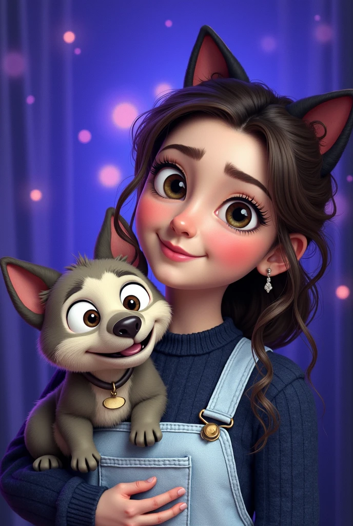 Create a Pixar style based on the selected photo, as name Tamy in the picture