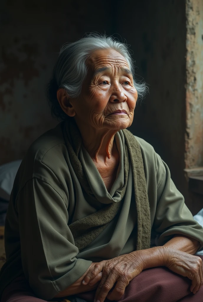 Sick grandmother indonesian