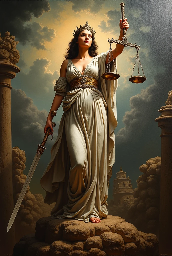 Painting that deals with the value of justice