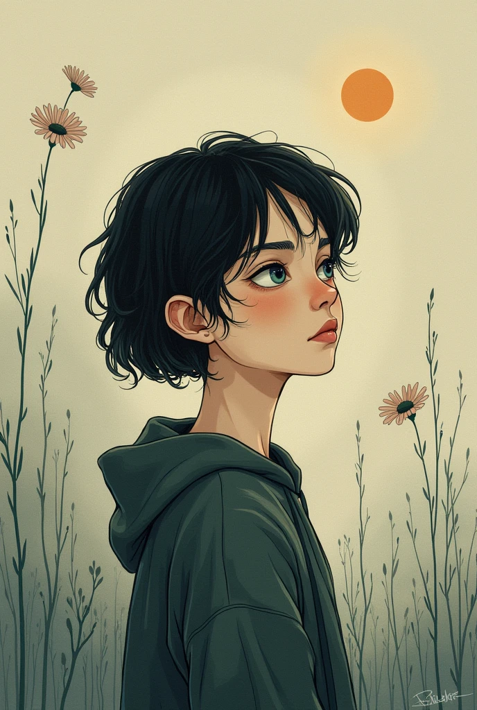 From the following sentence, make an illustration that is similar to mine., of my dreams and frustrations: I paint myself because I am the one I know best