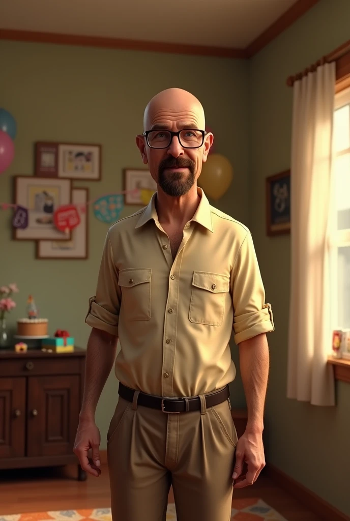 I need an image where Walter White appears saying Happy Birthday Alex