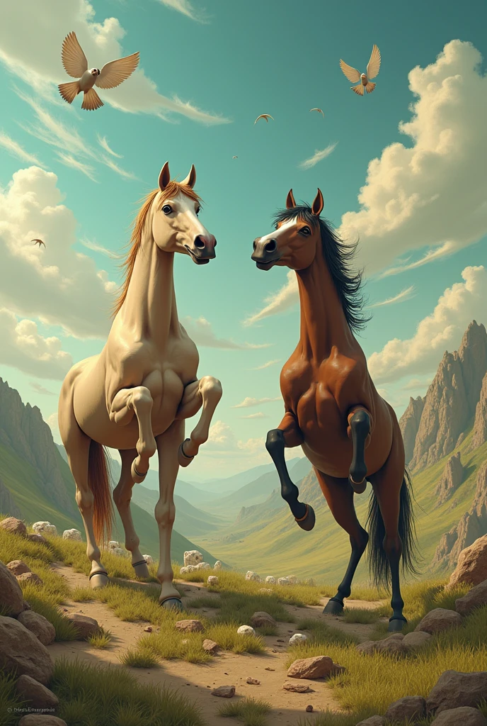 Pooping horses