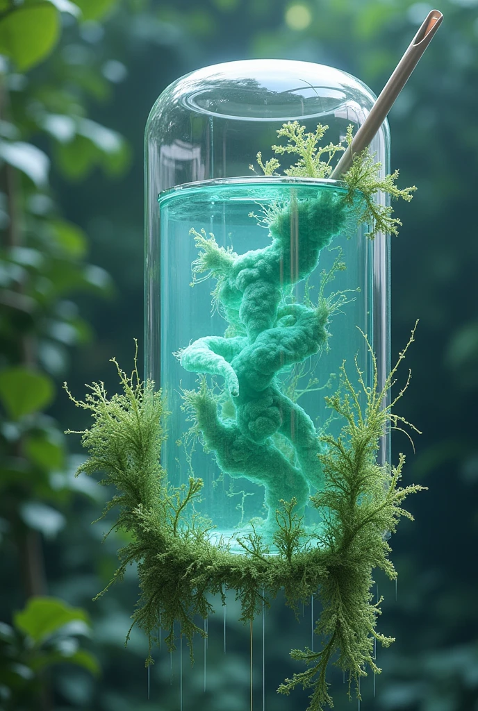 Algal filters with a main body that includes a gel culture medium if they are then applied to the culture with a needle culture of bacteria and algae and a net that is preservative is placed on it so that it does not spill