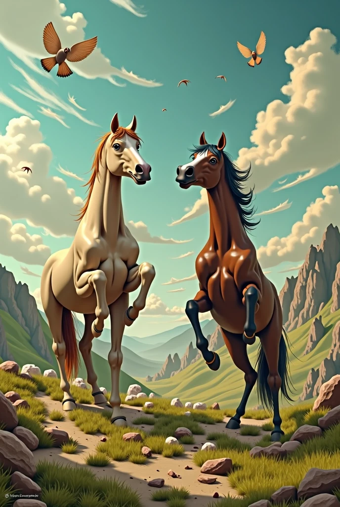 Pooping horses