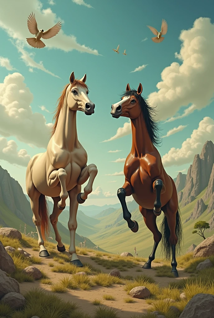 Pooping horses