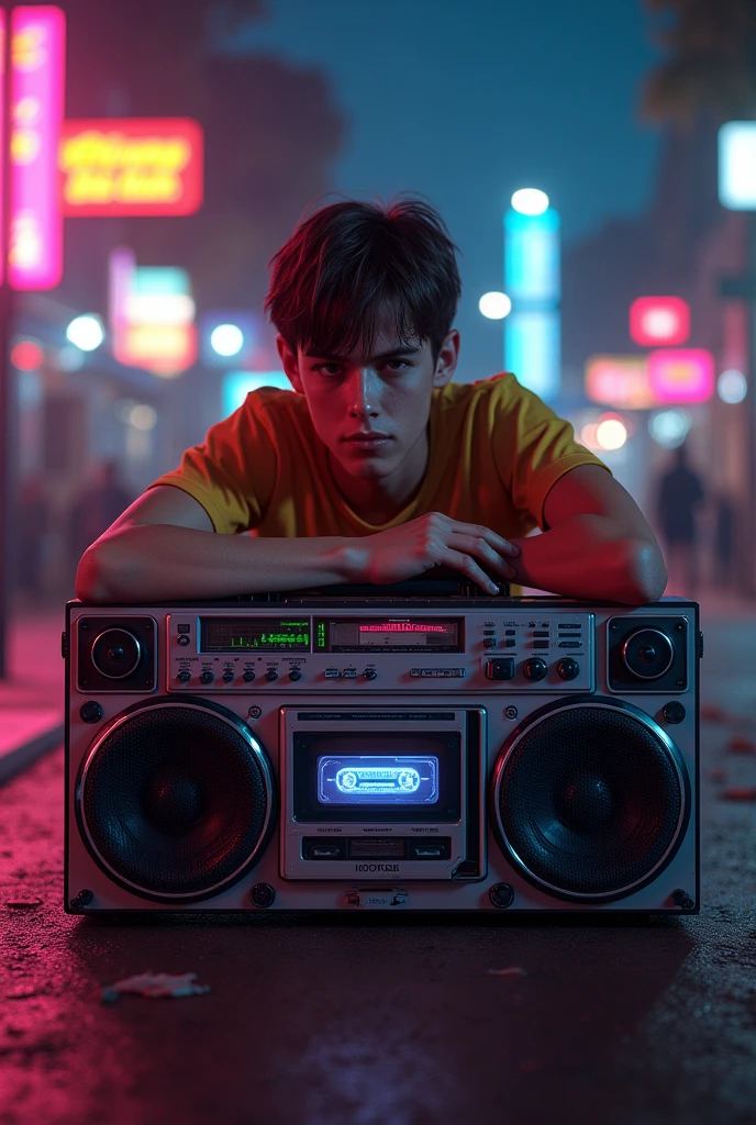 listening to boombox in the 80s 