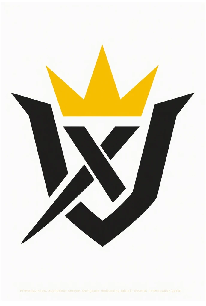  The circle logo that says DynamiX has an x inside the D   The logo should be yellow, black and white. And make the background transparent And let there be a crown on his head