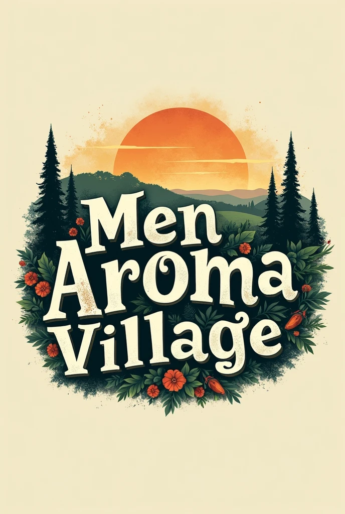 Create a written logo for men Aroma Village