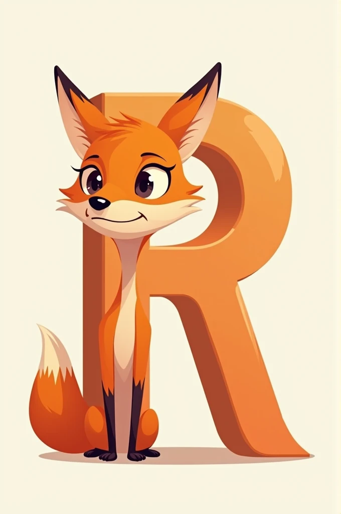 The r has to be shaped like a fox but with a responsible face.