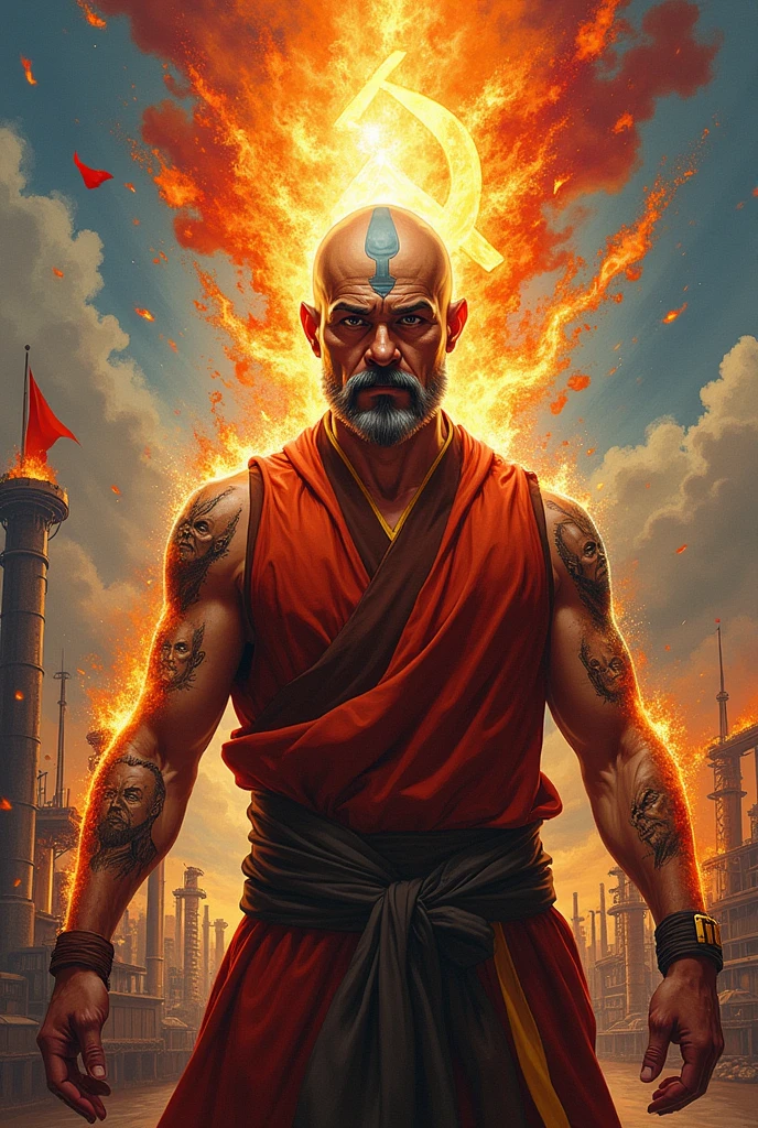 Lenin is the communist aang avatar, portrait