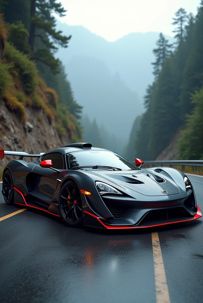 Create a sports car focused on aerodynamics and speed and sportiness and performance