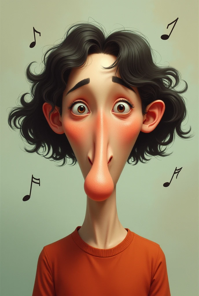 A picture of me with a trumpet nose
