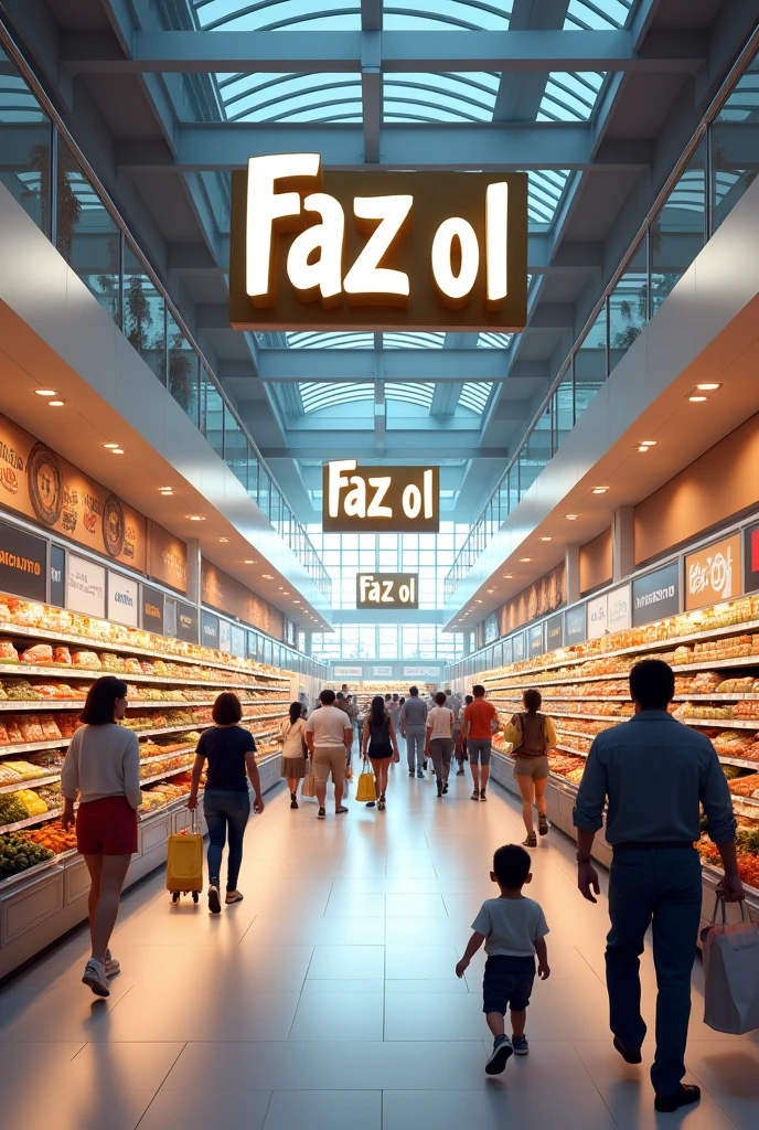 image of a large supermarket with the name Faz o L