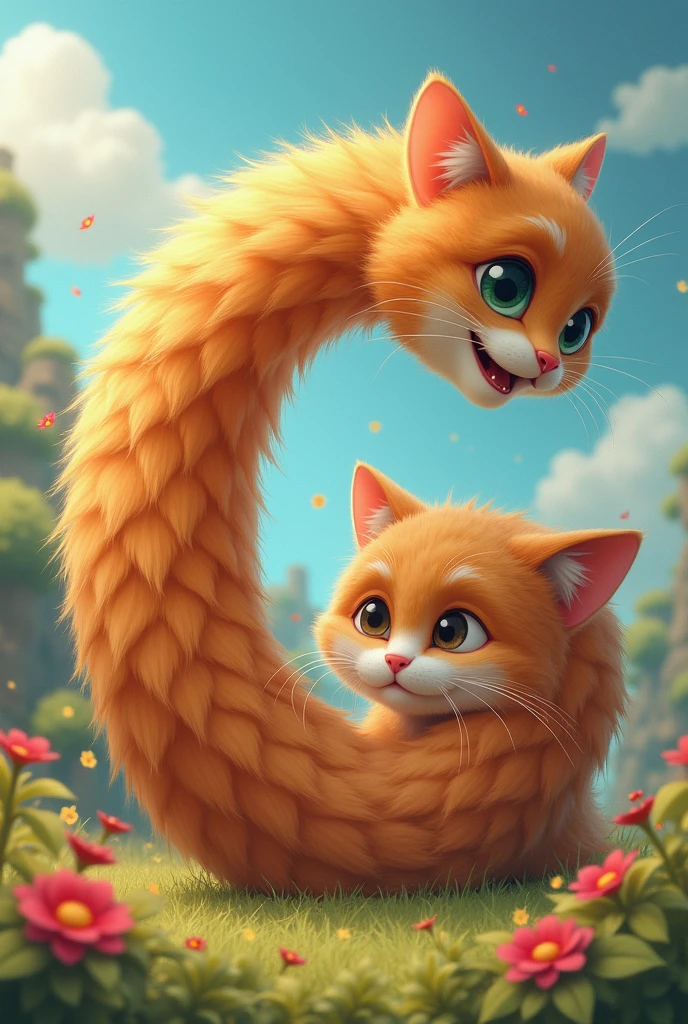  cat in the shape of a lerra G

